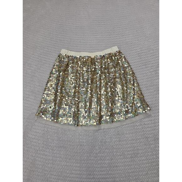 Crewcuts Other - Crew Cuts Skirt Girls 8 Gold All Over Sequin